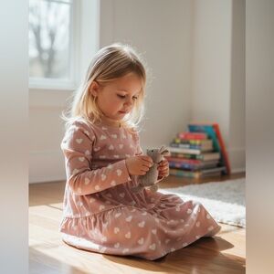 Old Navy Pink Heart Dress